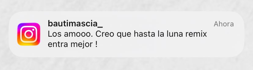 Le consultamos a Bauti que canción preferiría que postulemos y nos comentó que “Hasta la luna remix” estaría mejor 🙌🏼