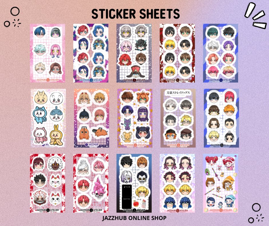 brushcci's tweet photo. Sticker Sheet Catalogue for Cosmania!
Booth: LA 04
Set 1/2
#FanfairatCosplayMania2025 #CosplayMania2025 https://t.co/CvEI41Inj0