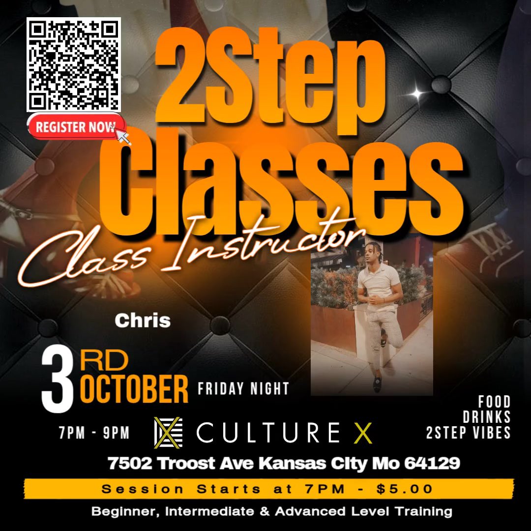 TrayAlexanderr's tweet photo. If you ever hit me up about 2 step lessons, now is the time to get in where you fit in‼️

Meet me at Culture X (the old Ep) this Friday from 7-9! Kitchen and bar will be open!

No matter if you’re a beginner with no experience or looking to get some new moves, we got you covered! https://t.co/HG9VJkk9Ai