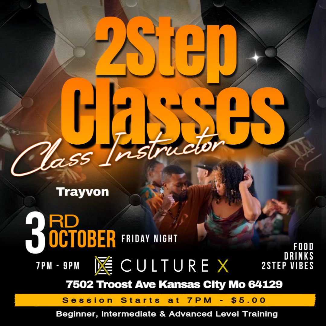 TrayAlexanderr's tweet photo. If you ever hit me up about 2 step lessons, now is the time to get in where you fit in‼️

Meet me at Culture X (the old Ep) this Friday from 7-9! Kitchen and bar will be open!

No matter if you’re a beginner with no experience or looking to get some new moves, we got you covered! https://t.co/HG9VJkk9Ai