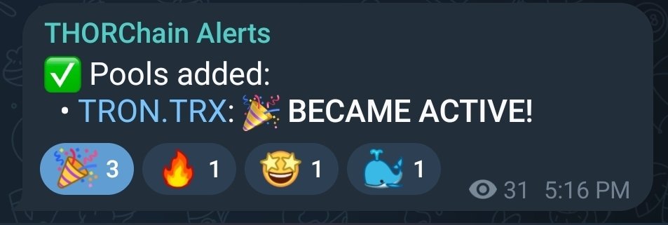 patriotsounds's tweet photo. Dear @trondao 

It happened. 

Love,

@THORChain https://t.co/iNJ2vfQhvu