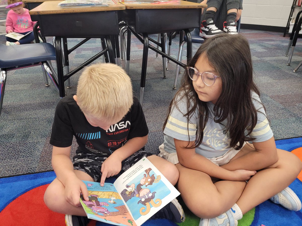 Reading partners help us build good reading habits!  <a href="/MckeownSchool/">McKeown School</a>