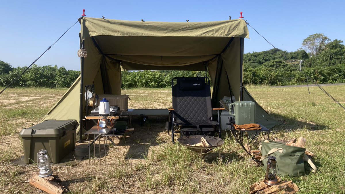 CRu607's tweet photo. 昨日は日没に建てたので暗すぎました。
明るいうちに写真を。
 
 #camp
 #キャンプ好きと繋がりたい
 #8tail
 #ゴットパップ https://t.co/Y6jfB1VPMc