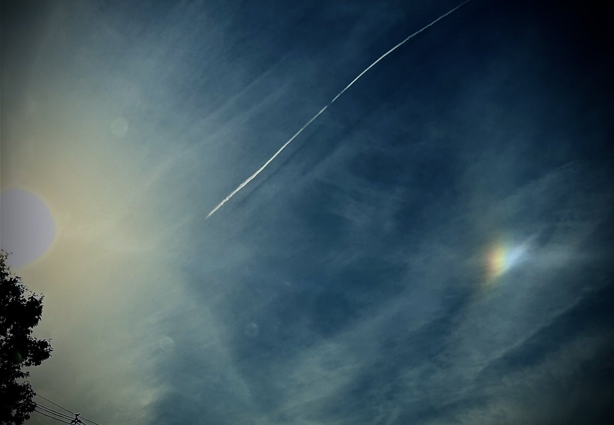 Rhode Island 4:20-4:30 pm 9/30/25.

More 
barium/strontium dry rainbows.