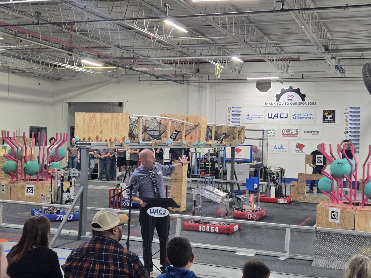 So excited for our Obots to have access to the new FIRST robotics practice facility! Thanks to MiSTEM (Mr. Dotson), UACJ and all of the partners who made this happen for our kids.