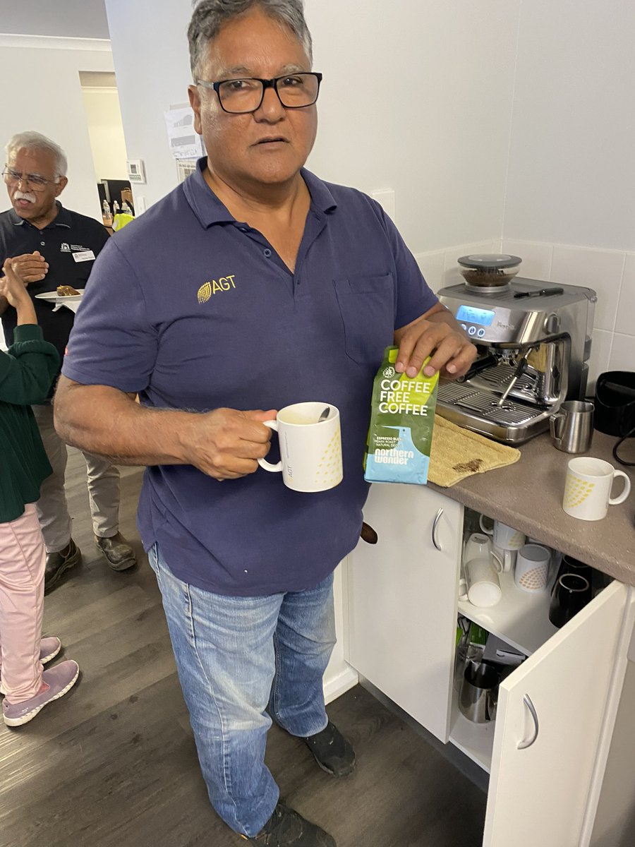 Today is International world coffee day☕️, doing my bit for the Lupin Industry, with Lupin coffee, unfortunately it’s caffeine free 🥴, but good antioxidants and various other health benefits💪, get a cuppa in Ya. #icd2025 #lupin #superfood