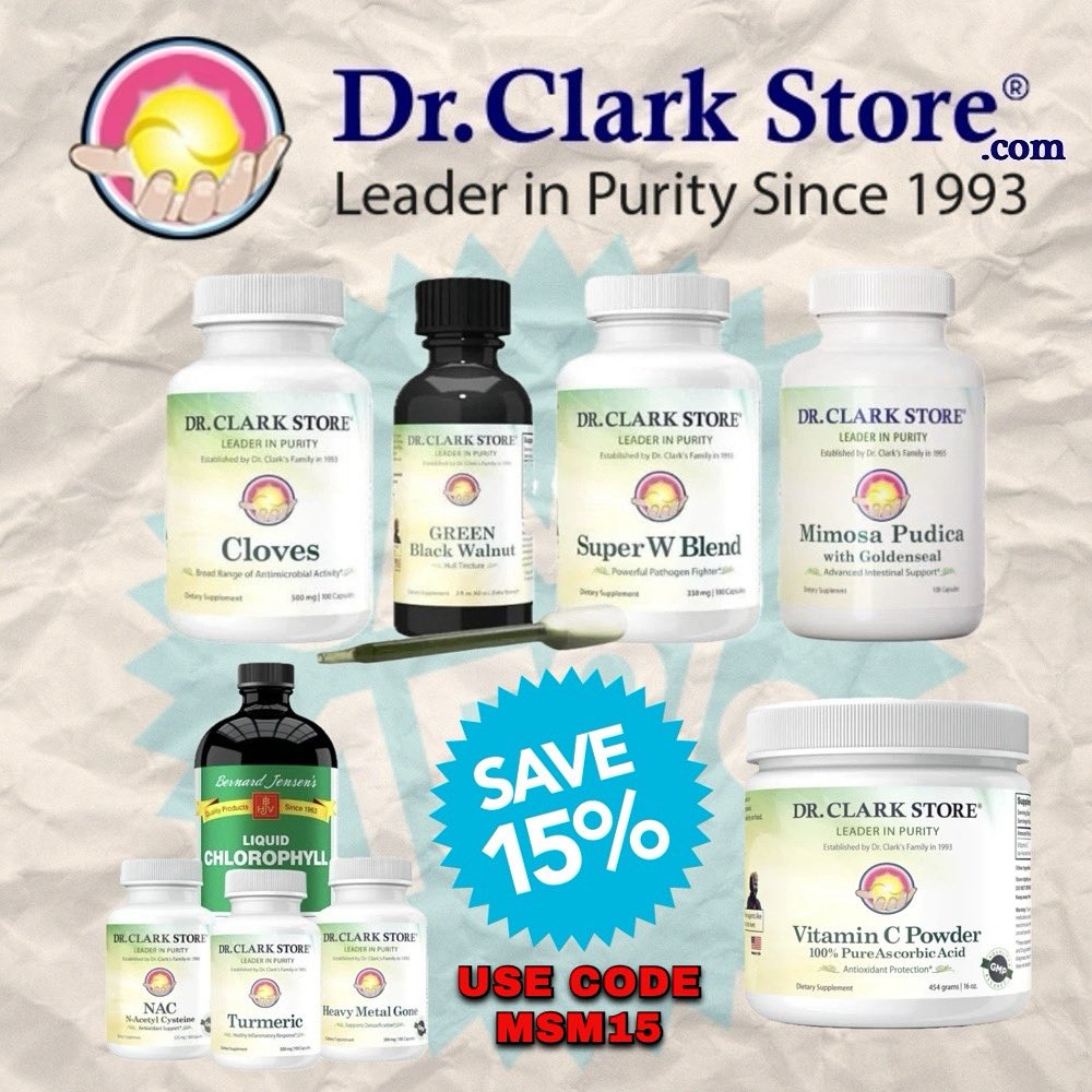 Stop paying full price for half assed products. Save 15% by using code MSM15 at <a href="/DrClarkStore/">Dr. Clark Store (Official)</a>