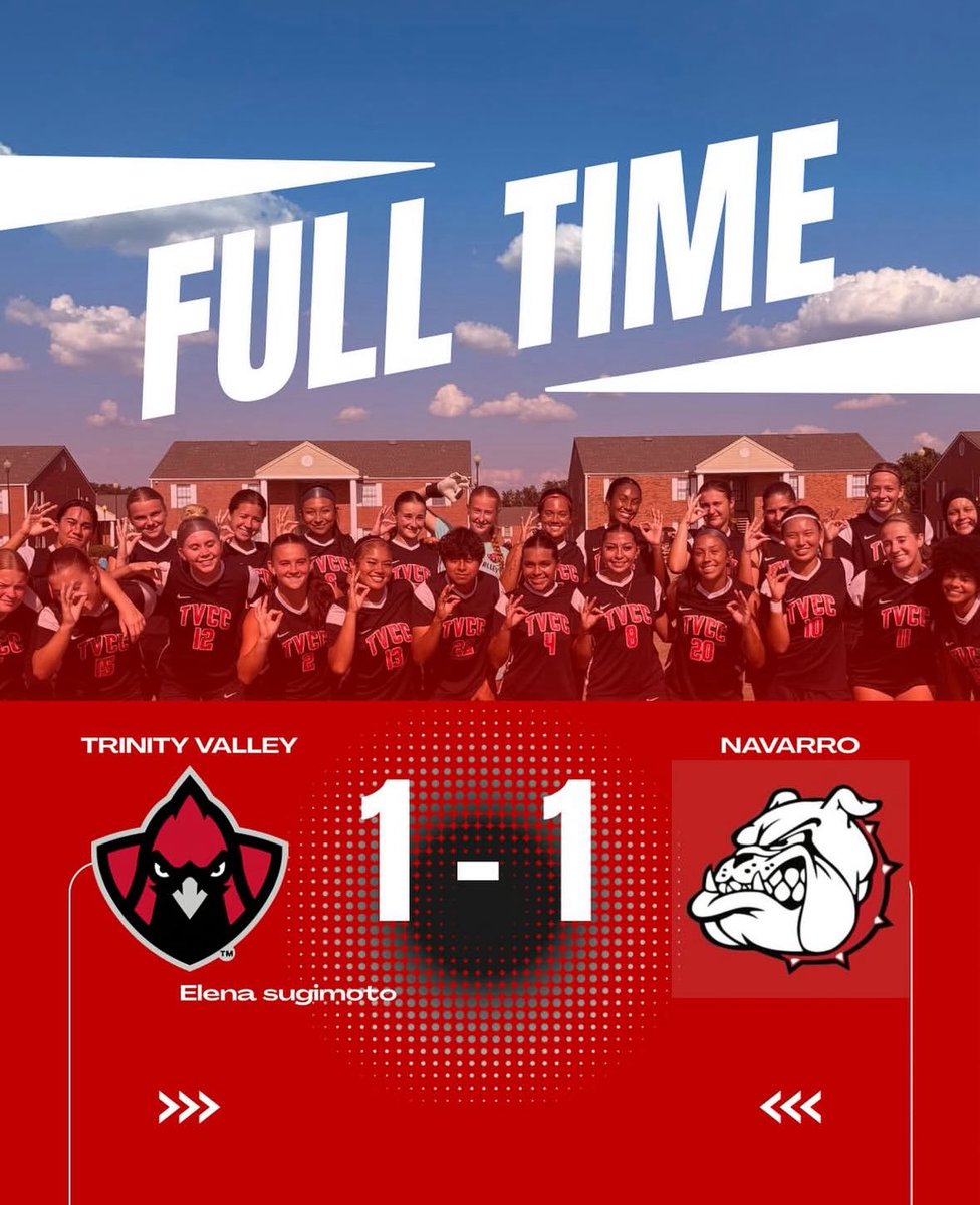 TVCC_SOCCER's tweet photo. FINAL SCORE 1-1
After a tough match against No.3 Navarro, it ends in a tie
We’ll bring the heat again on 10/21 but our house this time 👀 https://t.co/6FJ0MIPHBe