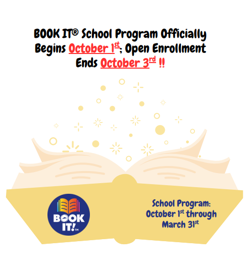 bookitprogram's tweet image. Teachers, the BIG day is almost here — the first day of the BOOK IT! School Program starts TOMORROW! 
 
Enrollment for the School Program is still open through Friday, October 3rd — don’t miss your chance to join!
 
To make the most of your experience, be sure to check out the…