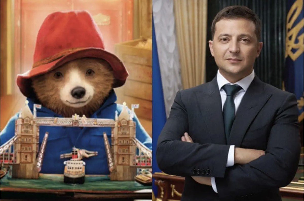 Never forget President Zelensky was the voice for Paddington bear for the Ukrainian language.

Paddington Bear is responsible for the decimation of the Russian army and the Russian economy. 

And that’s amazing.