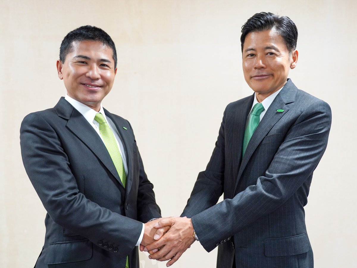 saisan_sns's tweet photo. 2025年10月1日、株式会社サイサンの社長交代のお知らせ 
リンク先で「会長・社長就任挨拶」をご覧ください。 
 #ガスワン #GasOne #EneOne #WaterOne #社長交代 #四代目 #サイサン #エガウォ
https://t.co/EbEin7M3aH https://t.co/D59lGSA0aw
