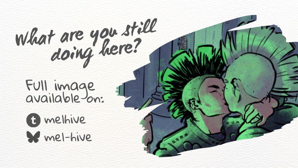 Hey, psst! I got "new" #daisuga art to show, but you're gonna have to punk up and visit The Echo Chamber or The Goncharov Hell to check them out!
You're wasting life scrolling through 8461 ads every 2.5 tweets anyway.