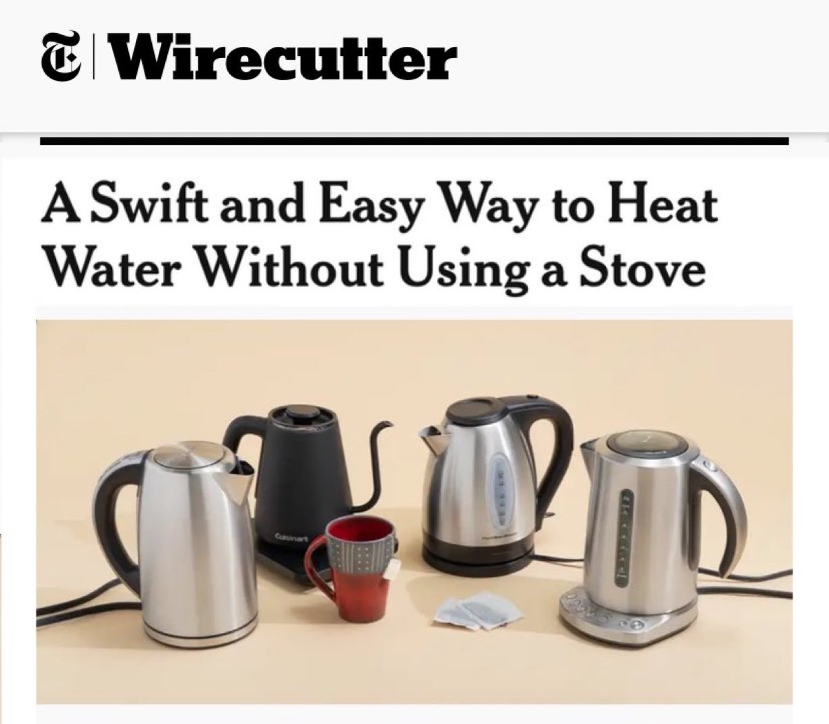 Shout out to America on finally discovering the kettle.