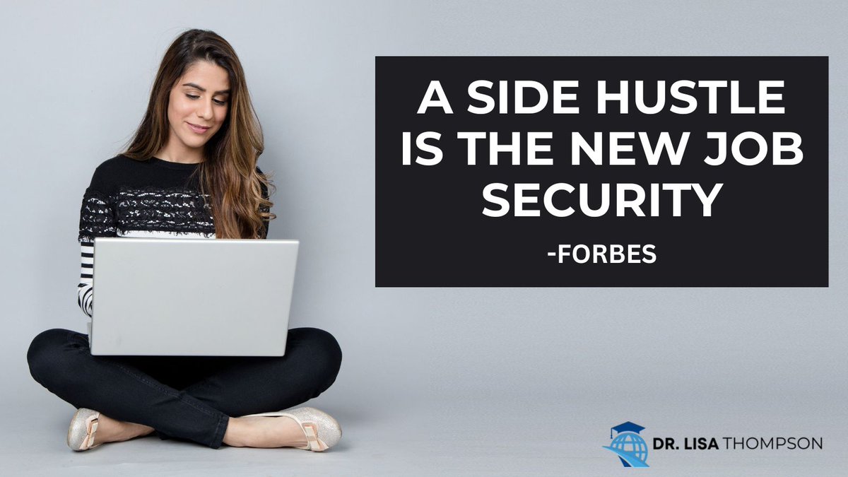 DrLisaThompson's tweet image. Gone are the days when a 9-5 job was the ultimate security. Dive into the world of side hustles and discover how they're redefining job security. ?? #SideHustle #JobSecurity