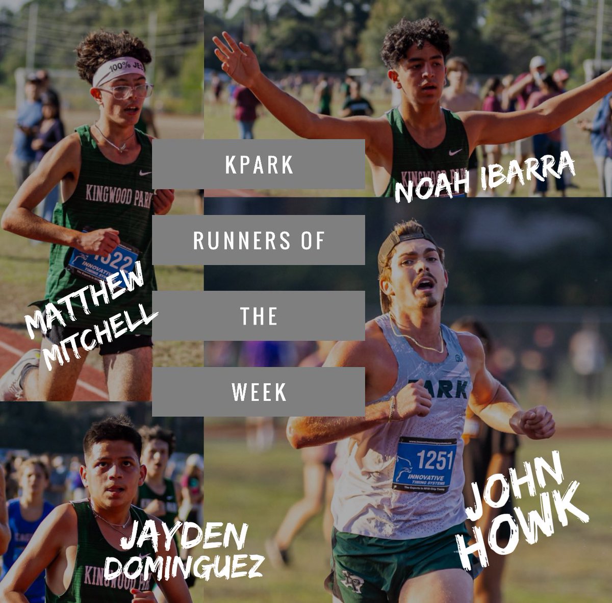 KParkBoysXC_TF's tweet photo. 💚🖤 Congrats to our Kingwood Park Runners of the Week! 🏃♂️🏃♀️ Keep grinding, keep shining! #GoPanthers #RunnerOfTheWeek https://t.co/ieP8RMCrtC