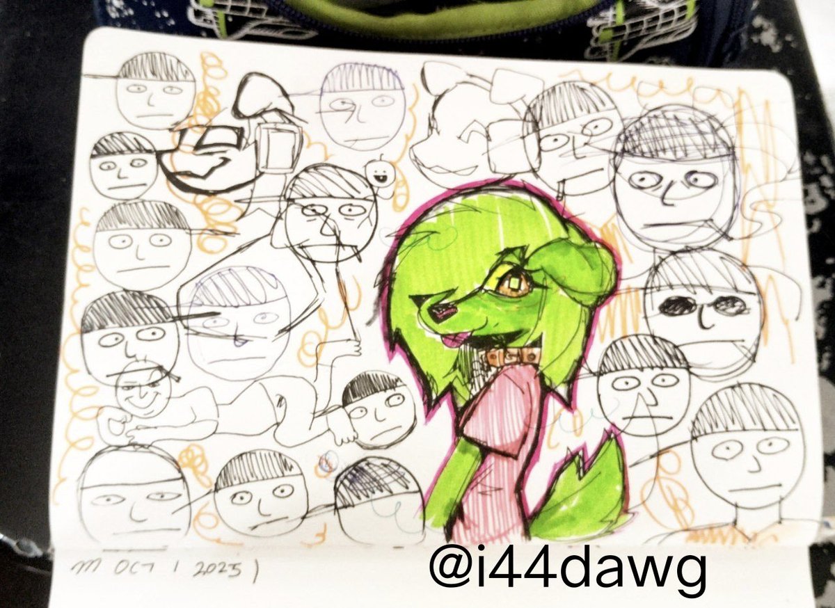 i44dawg's tweet photo. Class doodles. Dont mind the dawg, #KevinSpencer https://t.co/6iWIb8EGPz
