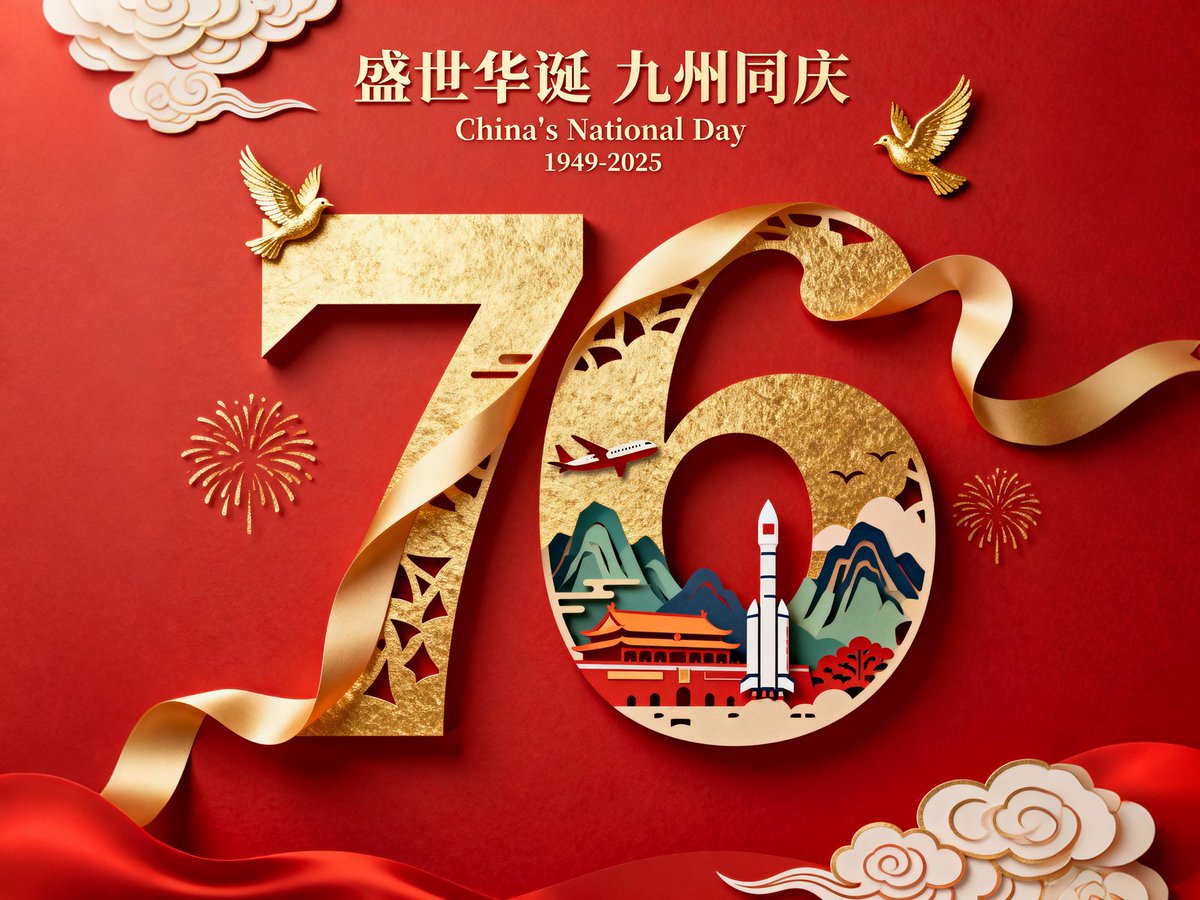 Celebrating #NationalDay with pride and joy!🎉 #Shenzhen University wishes everyone a day full of happiness and a future filled with endless possibilities.🌟