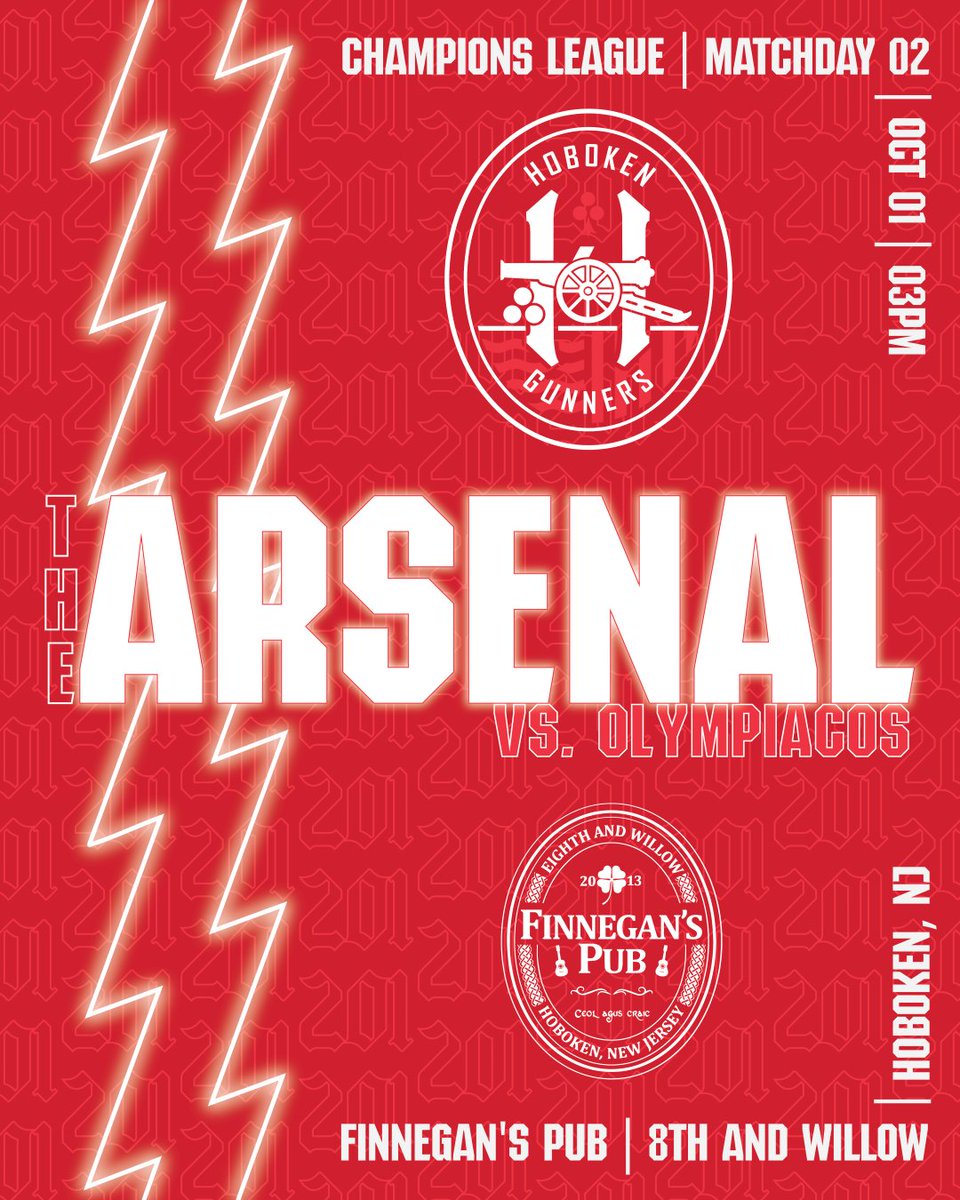 Tomorrow <a href="/Finnegans_Pub/">Finnegan's Pub</a> in the Champions League 3pm EST kick off 

<a href="/newjersey/">New Jersey</a> <a href="/ChampionsLeague/">UEFA Champions League</a>