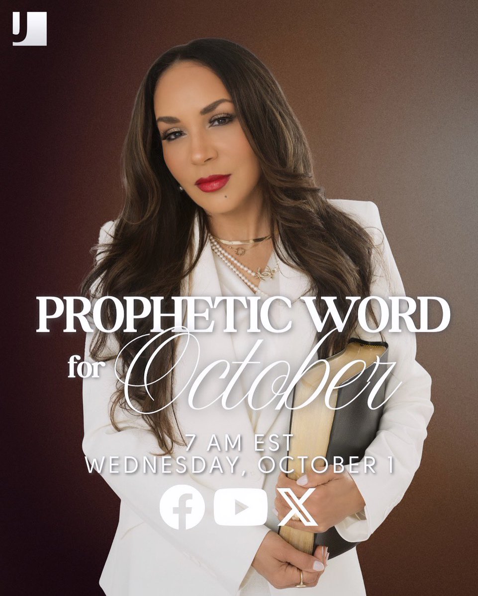 DrJoLynneW's tweet image. THE NEW MONTH IS HERE and there is a POWERFUL #PROPHETIC WORD!

The Word for #October 2025 shall be released tomorrow morning - just one day before Yom Kippur.

YOU ARE ABOUT TO STEP INTO A HIGHLY DYNAMIC SEASON — join me in the morning to receive this word, don’t miss this