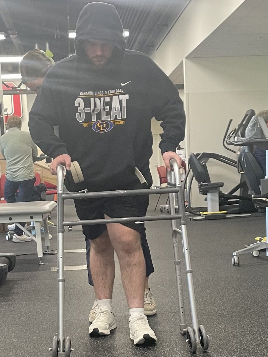 Our helmet stickers this year are in honor of GLHS alumni, Kyle Moose.  He suffered a spinal cord injury in June at a local pool. Kyle has displayed grit &amp; determination in his rehab and today, we celebrate with Kyle each STEP of his progress and send our continued support. #70