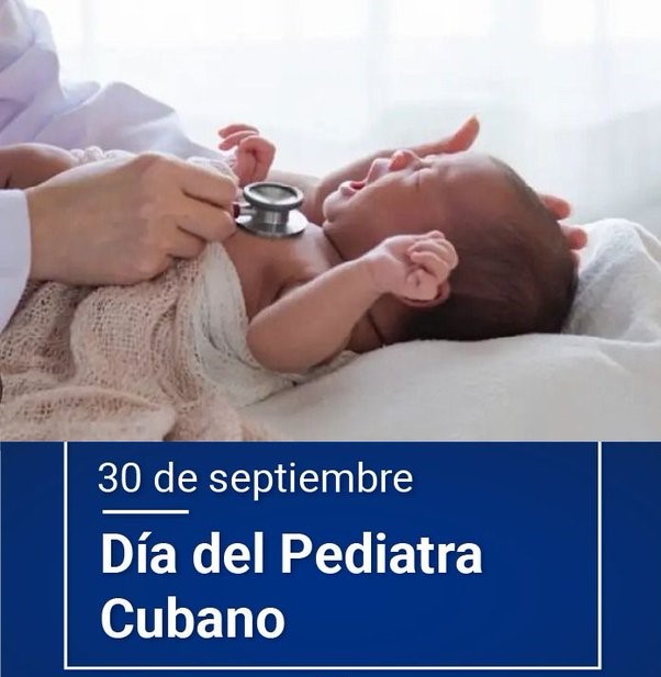 LisetD84's tweet photo. 👉En Cuba se celebra cada 30 de septiembre, el Día del Pediatra cubano 🩺👨‍⚕️🇨🇺
Nuestro reconocimiento 🎉 por su invaluable contribución a la salud de la  infancia en nuestro país y otras naciones del mundo.💙
#CubaPorLaVida https://t.co/BY9ZAxC7rt