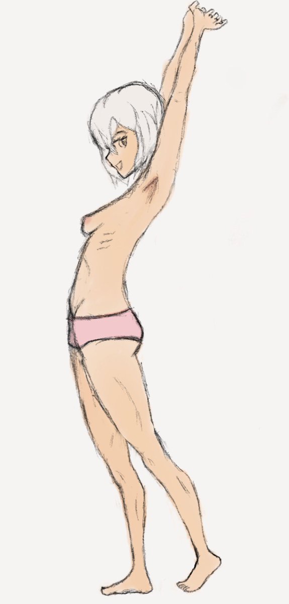 YoruDraws's tweet image. “Quick”sketch from a reference for practice. Feels good to draw again.