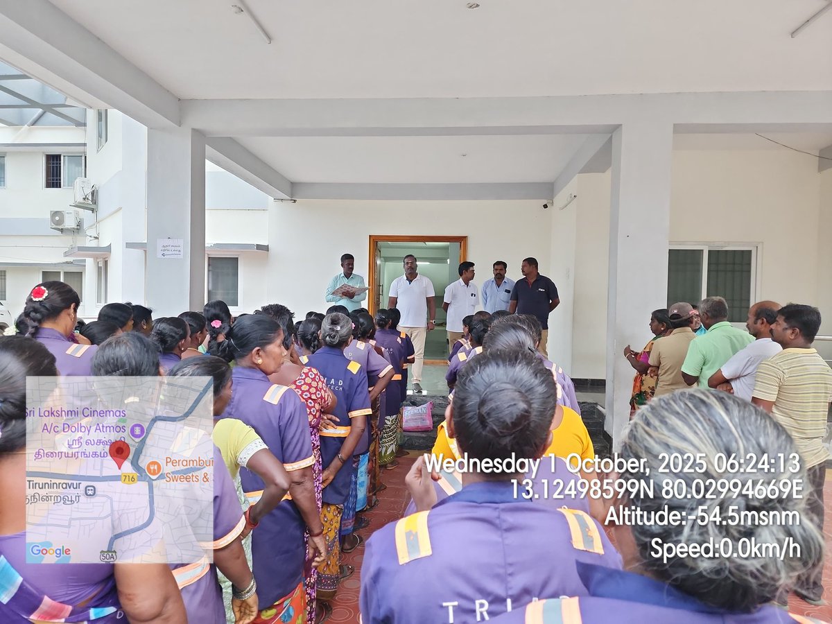 Daily Roll call was undertaken by bio-Metric on Thirunindravur Municipality
<a href="/CMOTamilnadu/">CMOTamilNadu</a> <a href="/KN_NEHRU/">K.N.NEHRU</a> <a href="/MawsTamilNadu/">Municipal Department Government of Tamil Nadu</a> <a href="/TiruvallurCollr/">Collector Tiruvallur</a> <a href="/Chengalpet_PIU/">RDMA Chengalpattu</a> <a href="/CVasanthi2/">C Vasanthi</a> <a href="/SwachhBharatGov/">Swachh Bharat Urban</a> <a href="/RoopaMishra77/">Roopa Mishra</a> <a href="/SwachSurvekshan/">Swachh Survekshan</a>