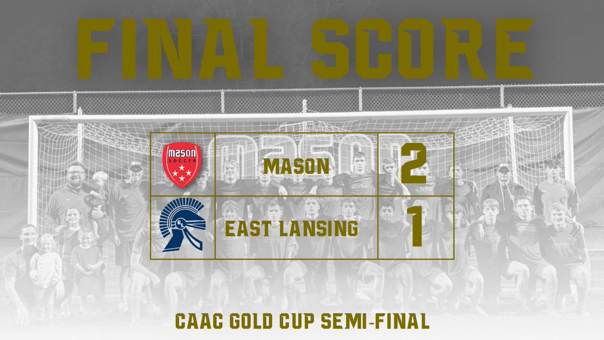 Mason_Bulldogs's tweet image. Soccer will host DeWitt on Thursday in the Gold Cup final! Go Bulldogs!