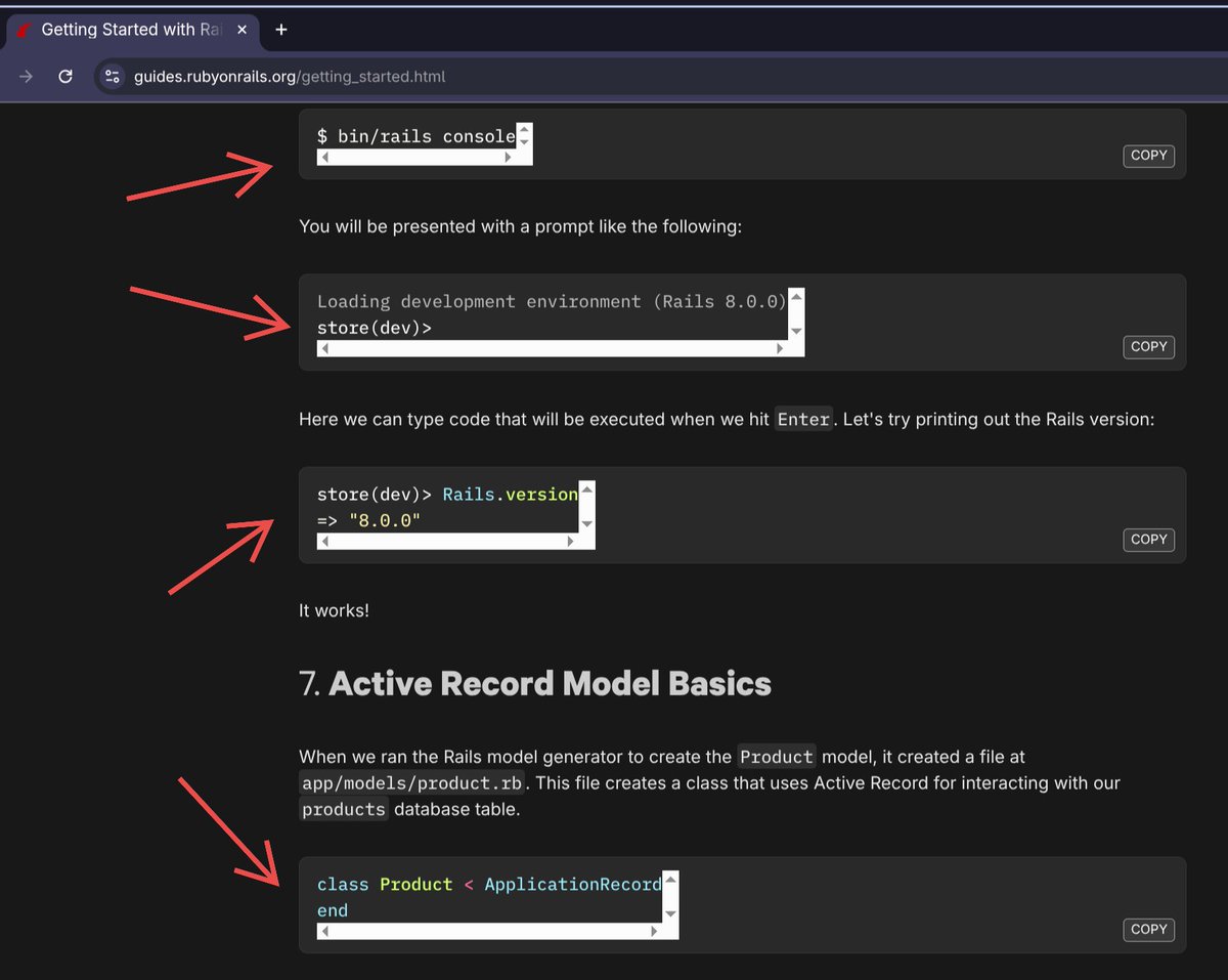bastidotnet's tweet image. Hey @rails @AmandaBPerino @dhh @ryanrhughes , I'm going through the “Getting Started with Rails” tutorial and noticed scrollbars around all code blocks in Chromium (#omarchy). On iOS there are none. Any way to get rid of those scrollbars for a cleaner look?