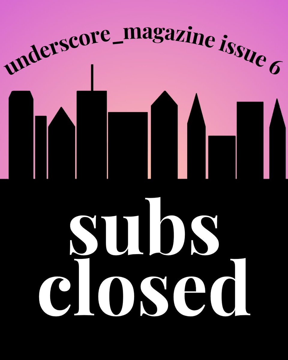 subs CLOSED!

stay tuned for responses (by mid Oct) and issue 6 (in mid Nov). we’re excited to share this one with you!