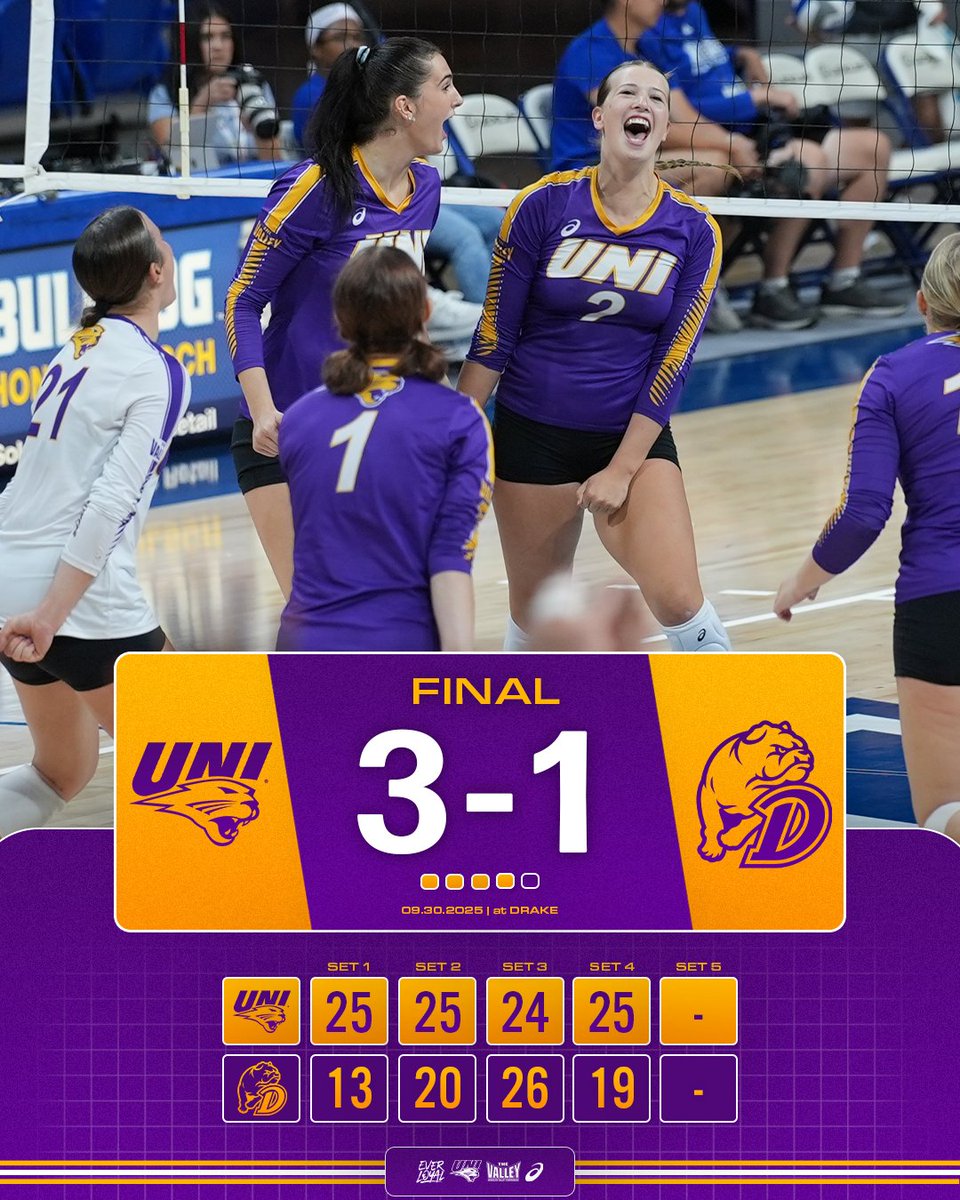 UNI Volleyball tweet media