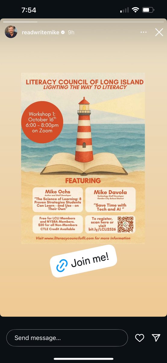 Kick off the year with fresh ideas you can use right away!
Join us Oct. 16, 6–8 PM on Zoom for our first Literacy Council workshop:
Free for LCLI and NYSRA members | $20 non-members | CTLE credit available

Register: bit.ly/LCLI2526