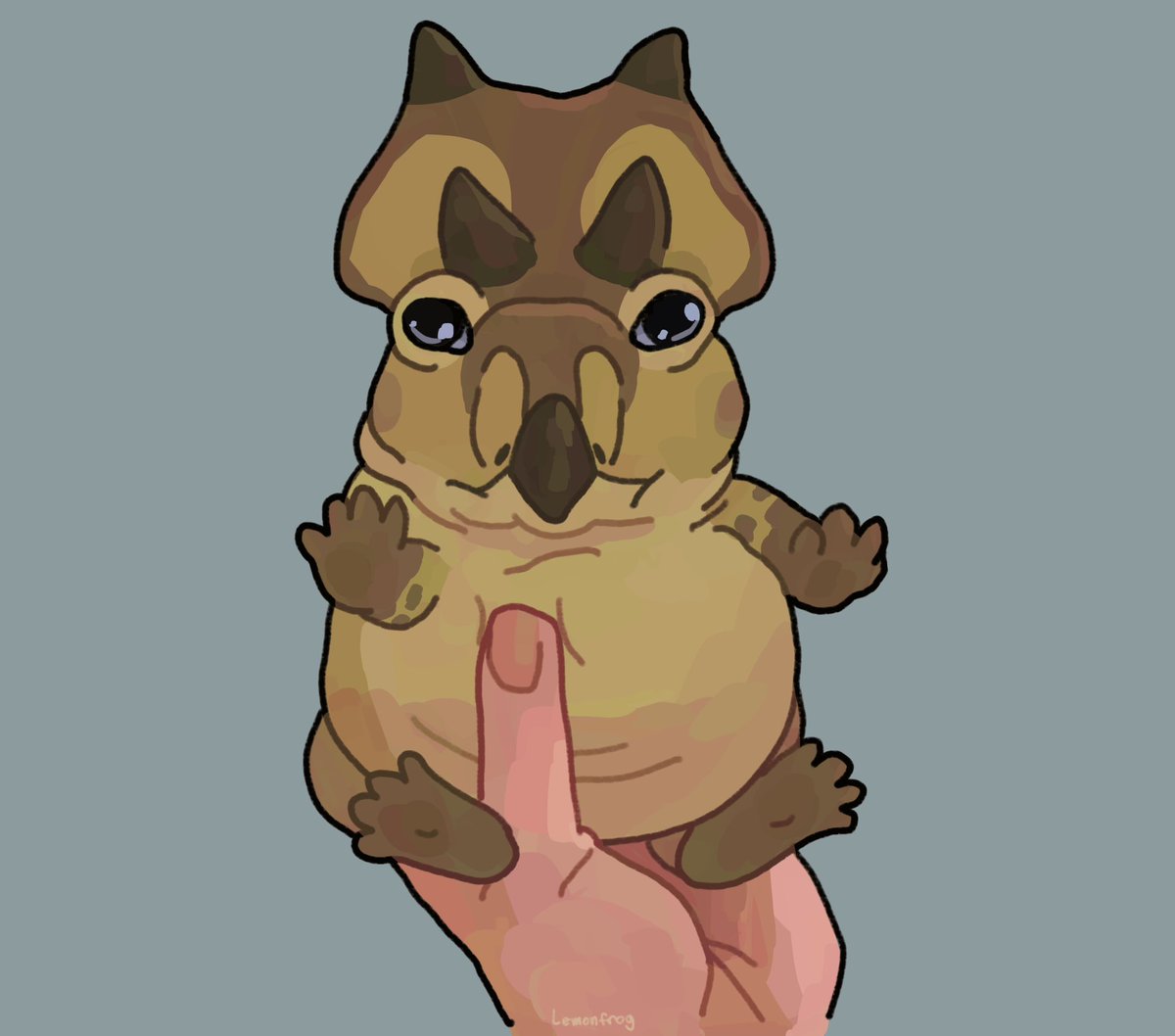 LemonFox7's tweet photo. “I am dibble, wash my belly” #paleoart https://t.co/cOPoRftNXR
