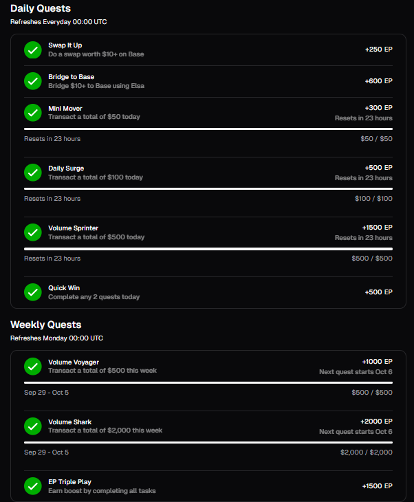rodrigomcrypto's tweet photo. GN! 

Welcome Uptober 

Couldn’t have started this month any other way,
I completed all quests on @HeyElsaAI Going for Level 4.

This month’s gonna be even more incredible than september, may it bring big life changes for everyone,

Have a great night, everyone, God bless 🙏 https://t.co/fSZmLMynGr