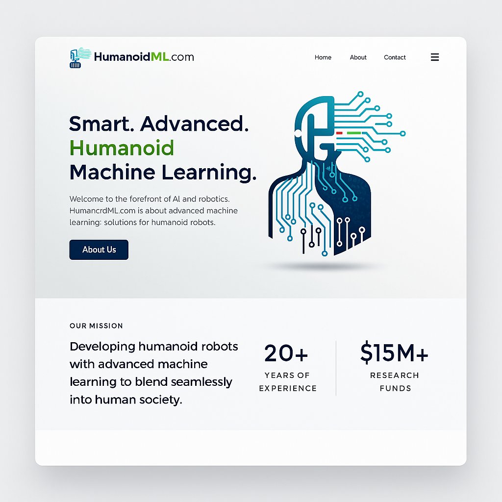 HumanoidML.com – a premium domain uniting humanoid robotics and machine learning. Perfect for innovators shaping the future of AI-powered robots. 🚀

#AI #Humanoid #MachineLearning #Robotics #TechInnovation #FutureAI