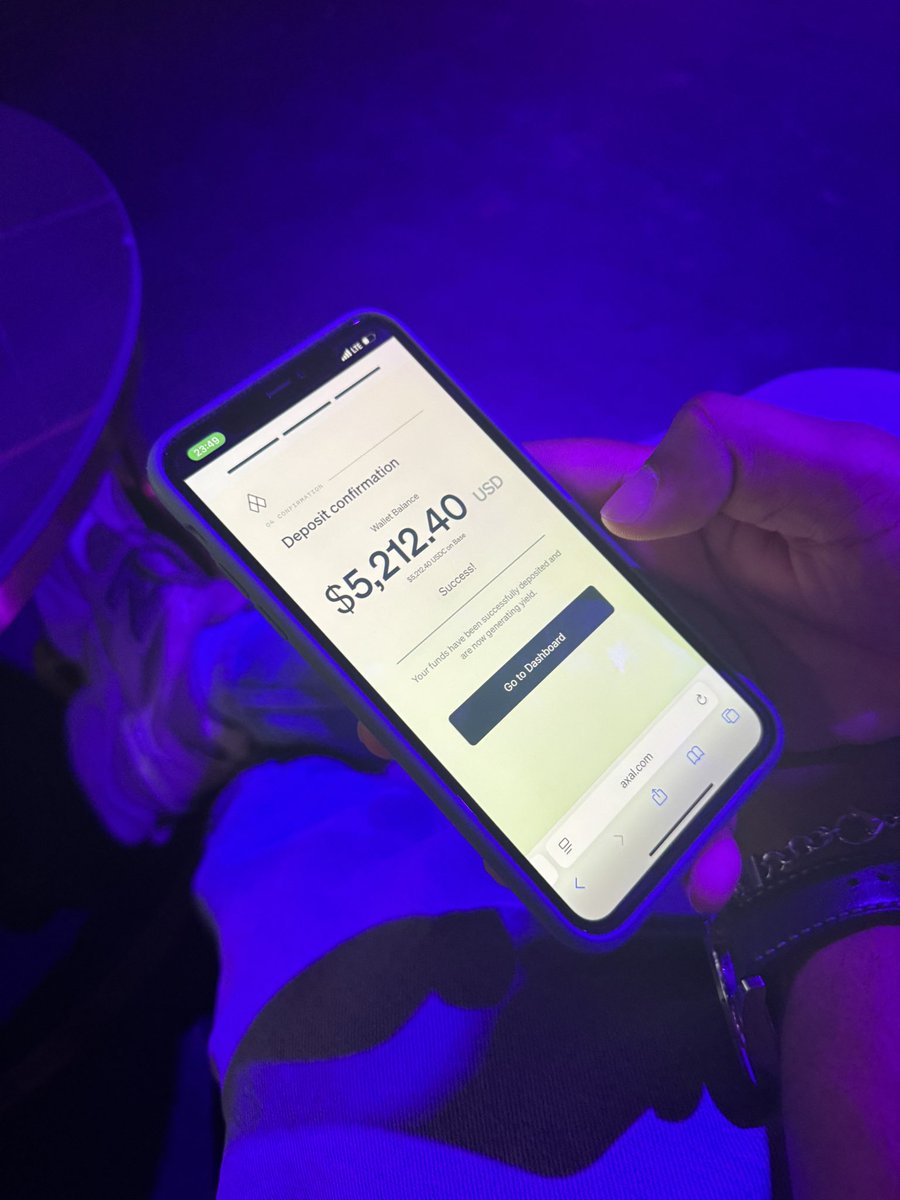 getaxal's tweet image. It takes just a minute to start earning.

Our team onboarded a new user LIVE at a nightclub.

What’s your excuse?