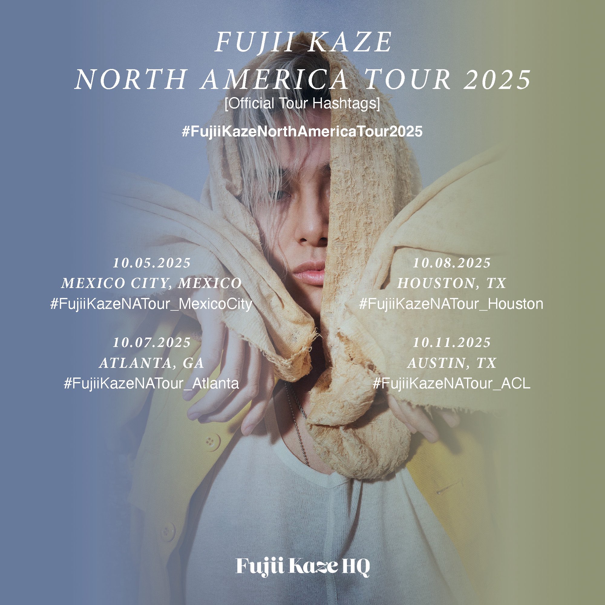 （ポテチ）FUJII KAZE North America Tour 2025 FUJII KAZE NORTH AMERICA TOUR 2025 | Fujii Kaze OFFICIAL SITE