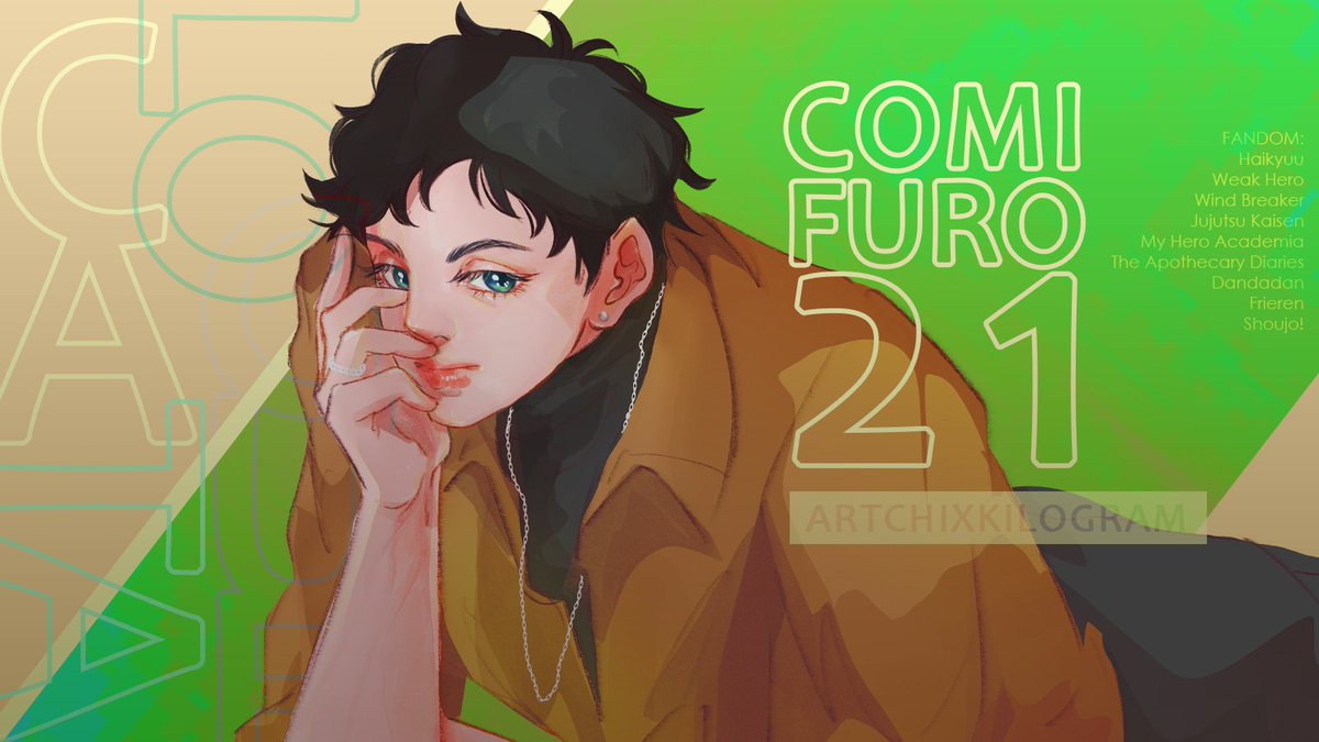 [RTs &amp; ♡ are appreciated]

#CF21 Pre-Order &amp; GIVEAWAY
by #warunggigisusu

📬 Pick Up and Mail Order 
📌 Close Oct, 8th
🌏 GO is Open  
🎯 Haikyuu, weakhero, JJK, windbreaker, MHA, shoujo, etc
🏷 order here: gigisusu.fillout.com/t/hppwMkVQ2rus

GA &amp; details below 🦍 #comifuro21catalogue