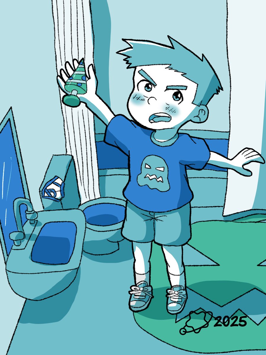 A holiday ornament has been found behind schedule.
And an angry boy wonders who has placed it. This has reached new levels, as Halloween has yet to be celebrated.
Is he going lengths to see who is the responsible of such misplacement that has disturbed his spooky season vibe...?