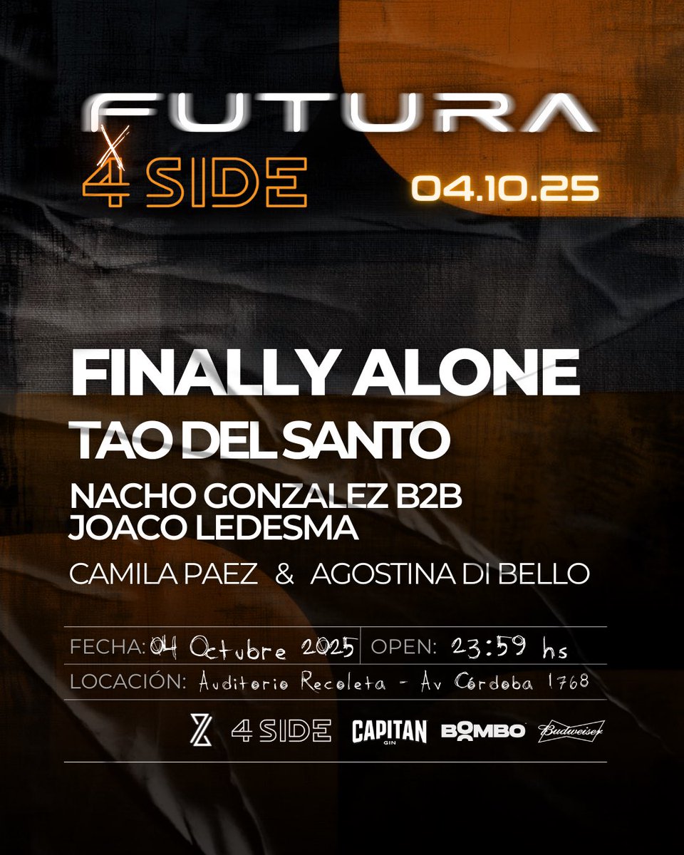 04.10.25
FUTURA en Auditorio Recoleta