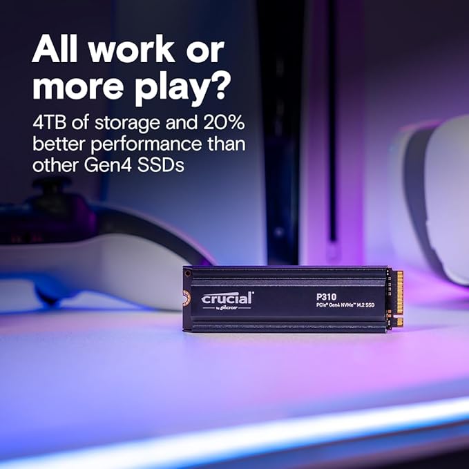 JOYSHOP07's tweet image. Crucial P310 4TB NVMe 🤯 7,100MB/s Gen4 speed, heatsink included + 29% OFF ($201.99). 🚀 Stop throttling—upgrade today! 👇
Link: amzn.to/48aZ7hQ

C8KE: c8ke.com/JOYSHOP

KIT: kit.co/JOY_SHOP

#Crucial #P310 #Gen4SSD #Gaming #TechDeals #NVMe #AmazonTech #USA