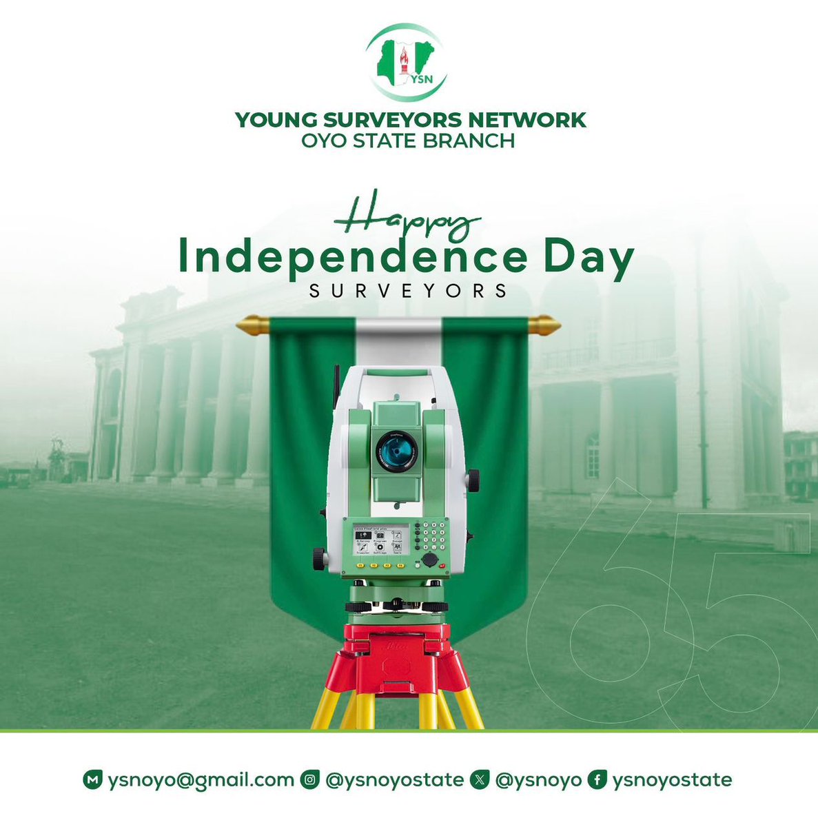 Let’s Rejoice and honour our heritage and culture. 
We belong to a nation that is diverse and vibrant.
Happy Independence Day, Nigeria! 

#YSN_Oyo
#IndependenceDay
#October1
#Naija@65