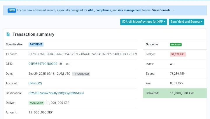 RippleTrack's tweet image. 🚨 MEGA ALERT 🚨
11,000,000 $XRP (≈$31.7M) just got pulled OFF Upbit straight into a private wallet. 🔥

🇰🇷 Korea knows. While others sleep, the smart money is moving. 🌊

👉 And that’s exactly why Banxchange is here — built for moments like this. 💎
Every major $XRP move is a…