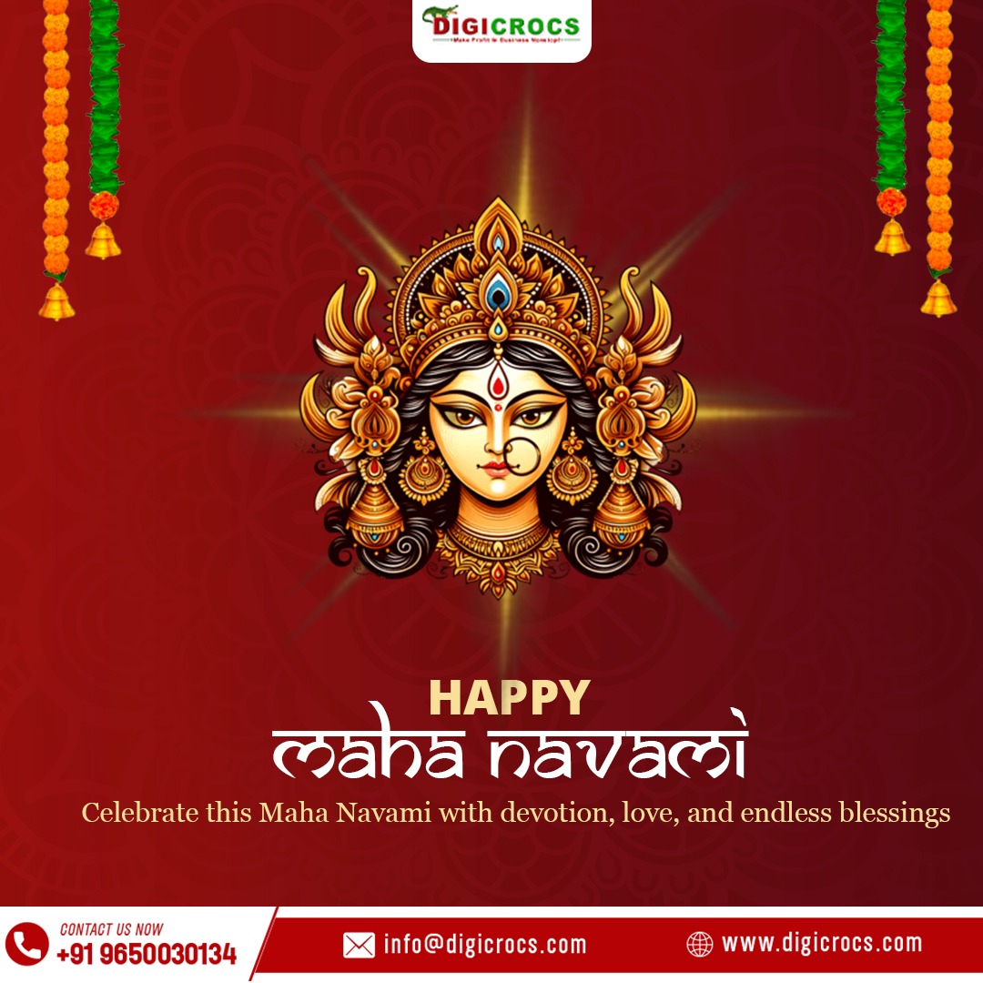 digicrocs's tweet image. On Maha Navami, let us bow to Maa Durga for her strength, compassion, and blessings. May she grant us peace, wisdom, and prosperity. 🌼

#MahaNavami #DurgaPuja #NavratriVibes #DivineBlessings #FestivalOfStrength #VictoryOfGood #SacredNavami #DurgaDevi #JaiMataDi