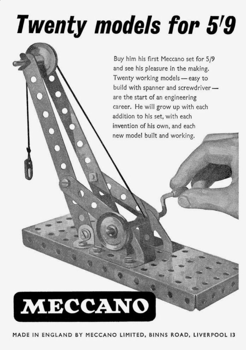 The_East_End's tweet image. This was often your first foray into engineering- I absolutely loved my kit (not a massive set by the way - they cost a fortune) as they allowed your imagination to be almost limitless... #eastend #MemoryLane