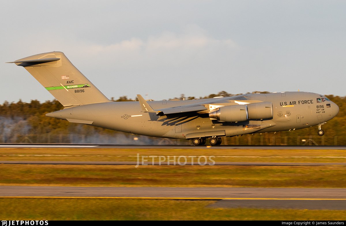 Arrest_Maduro's tweet photo. 🇺🇲U.S. Air Force C-17A Globemaster III, reg. 08-8196, hex #AE2FA8, código de llamada RCH111, procedente de Nellis AFB, Las Vegas, con destino a Ceiba, Puerto Rico🇵🇷. https://t.co/HXcRcb6Vrg