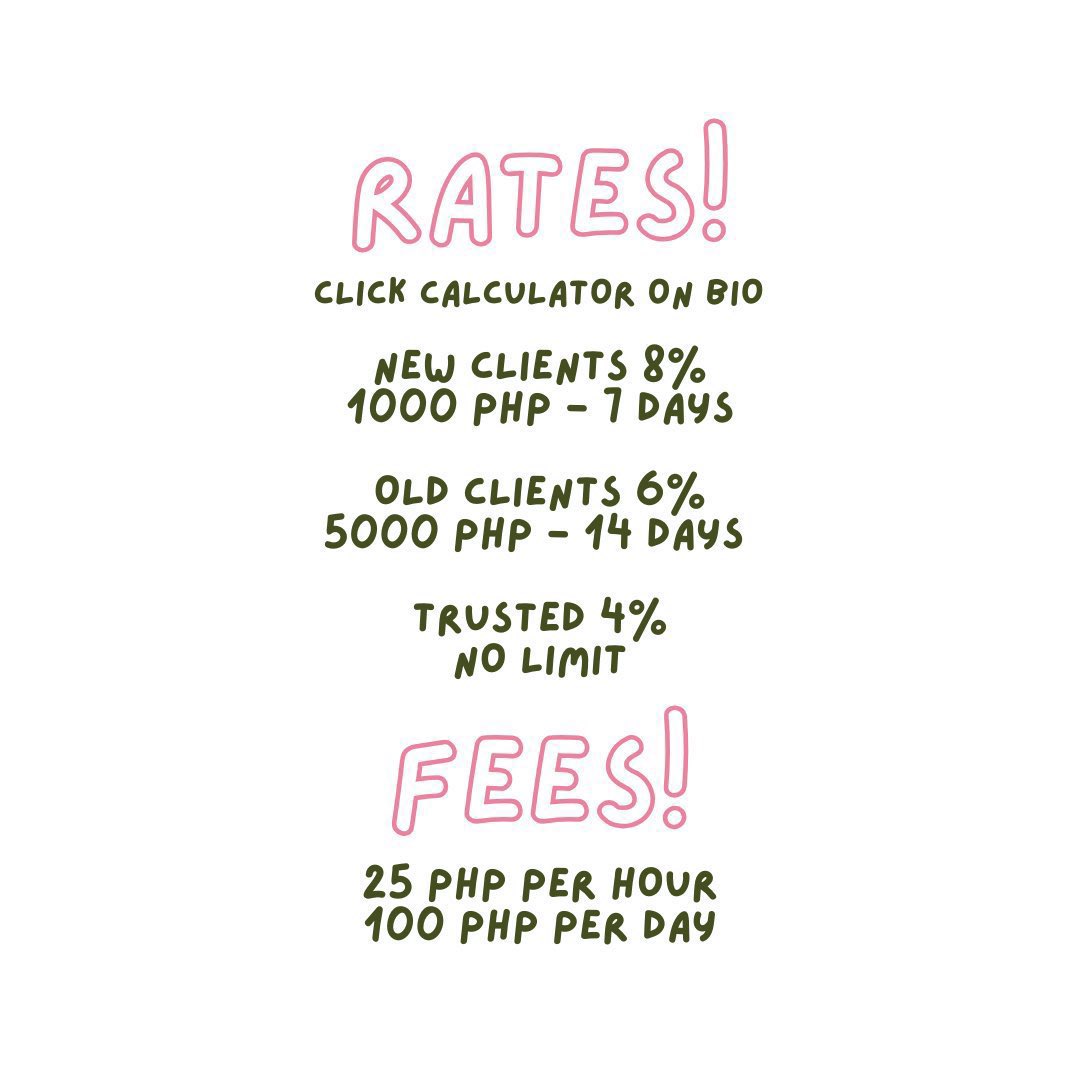 pautang service ( open )

available funds ₱2000

new clients ok 
prio 1 - 3 days dop
dm me an inquiry form 

t. lf lending lender loan borrow pautang pahiram payo services low rates maya gcash money ph