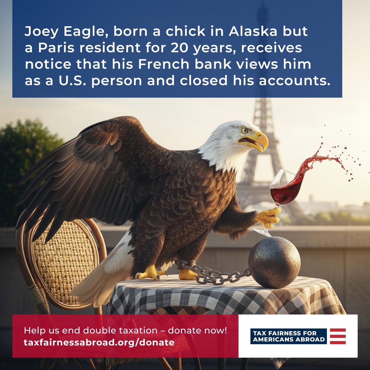 The insults and injuries of U.S. tax laws for American citizens abroad go well beyond double taxation. FATCA has deprived many American citizens outside the United States of basic banking services because foreign banks see Americans as a risk. #taxfairnessnow #enddoubletaxation
