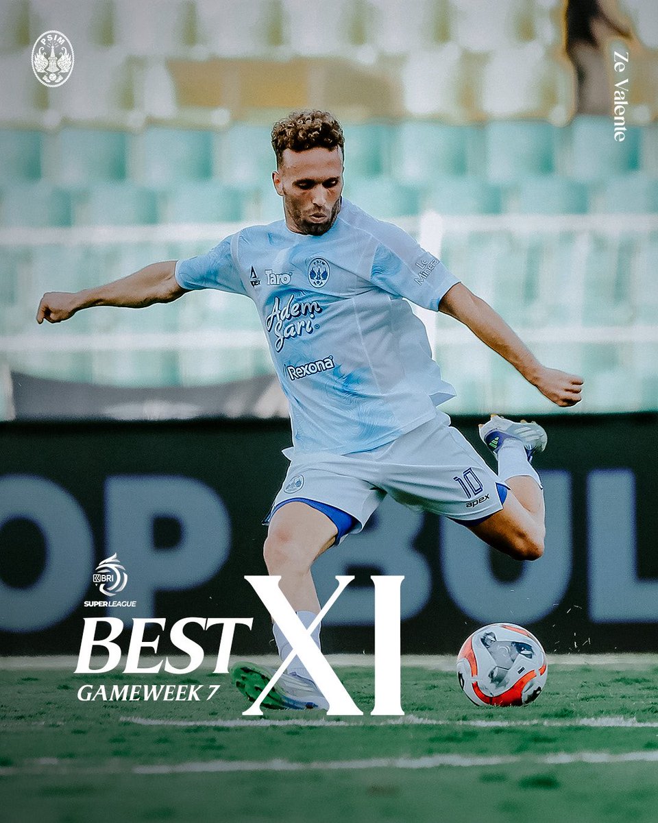 A maestro in midfield🎩✨

Ze Valente earns his rightful place in the Gameweek 7 Best XI BRI Super League!

Well deserved, Ze Valente!

#PSIMJogja
#StrongerThanEver