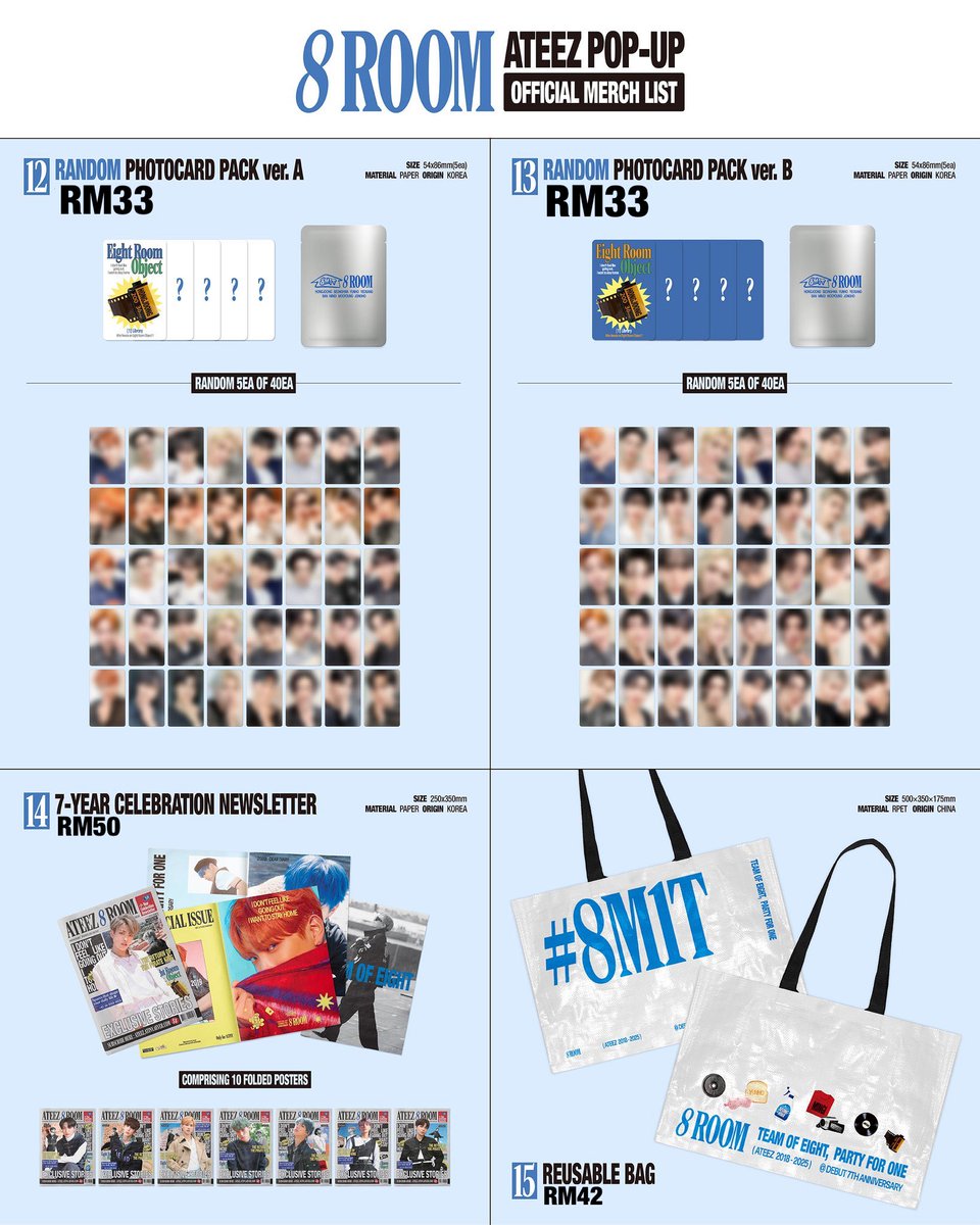 youngieschive's tweet photo. (help rt! ♡)

MY GO 🇲🇾 | ATEEZ 8ROOM POP-UP MERCH

- price stated in pics
- limited slots for some items!
- refund if sold out
- excluding sec payment (ems + local postage)

🗓️deadline: TBA 
💌DM to order!

#pasarateez #pasarateezmy @pasarATEEZ https://t.co/cUDjgJCtcg